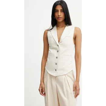 Dámská vesta Džínová vesta Pinko REIMAGINE by Patrick Mcdowell 105072.A2JO béžová 01X, vel. S