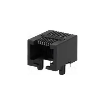Elektrická zásuvka Zásuvka RJ45 PIN 8 Uspořádání výv 8p8c THT úhlové 90°