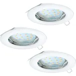 Sada zapuštěných LED svítidel, 9 W, bílá, 3 ks, teplá bílá, IP20 - N EGLO