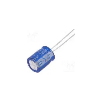Kondenzátor Kondenzátor elektrolytický THT 220uF 35VDC Ø10x12mm ±20%