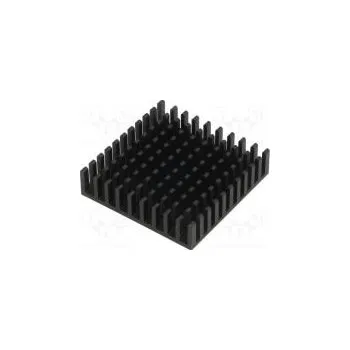 Chladič motoru Chladič lisovaný černá L 40mm W 40mm H 10mm hliník eloxovaný