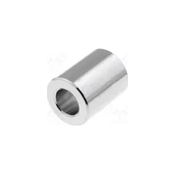 Spojovací materiál Distanční sloupek 6mm válcový mosaz nikl Vněj.prům 6mm