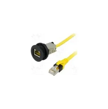 Elektrická zásuvka Zásuvka RJ45 22mm har-port -25÷70°C Ø22,3mm IP20 Barva černá