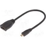 Cable HDMI 1.4 HDMI socket,micro HDMI plug 200mm black