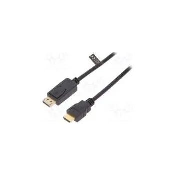 Video kabel Cable DisplayPort 1.2 DisplayPort plug,HDMI plug 3m black
