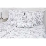Podpěrová s.r.o. Krepové povlečení FLORA světlá Velikost: 140x200 cm (1 ks), 70x90 cm (1 ks)