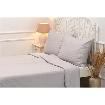 Povlečení Damaškové povlečení SVĚTLE ŠEDÉ Velikost: 140x200 cm (1 ks), 70x90 cm (1 ks)