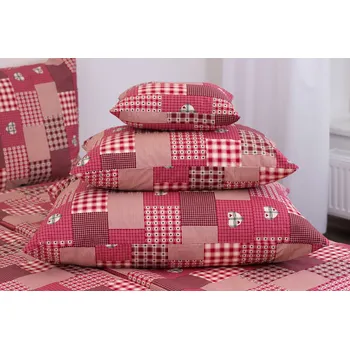 Povlečení Povlak na polštář červený 40x60 cm zipový uzávěr