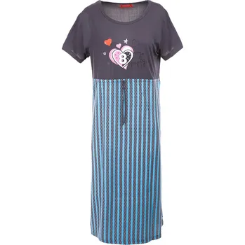 Dámská noční košile Noční košile puppy -šedá Velikost: L
