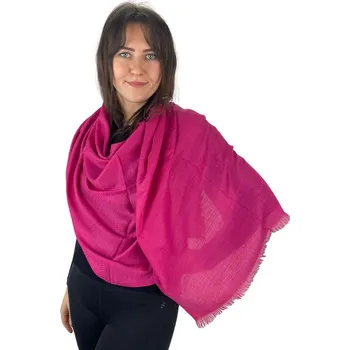 Dámský šátek 90 x 175 cm Jemný vzor 23-10 - růžový