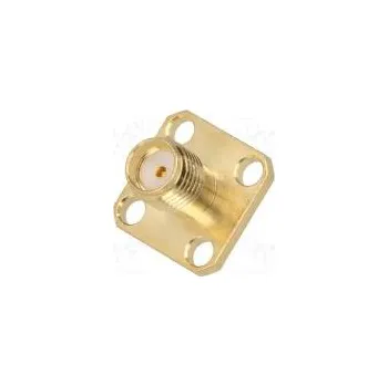 Elektrická zásuvka Zásuvka SMA zásuvka přímý pájení do panelu teflon zlacený
