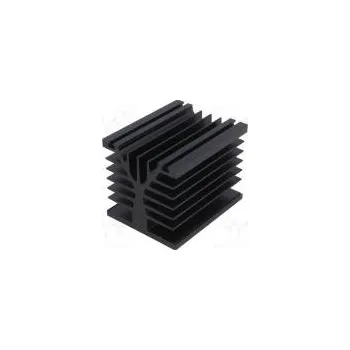 Chladič motoru Chladič lisovaný černá L 100mm W 80mm H 78,6mm 0,7K/W hliník