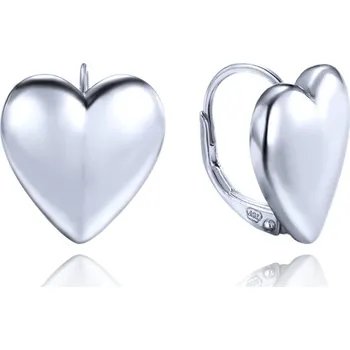 Náušnice Dámské stříbrné naušnice srdce JMAS0281SE00