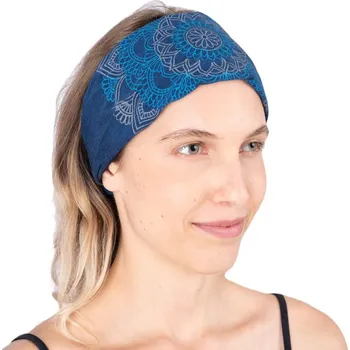 Šátek Čelenka s potiskem mandaly Ismerie Blue, tmavě modrá, Sittar
