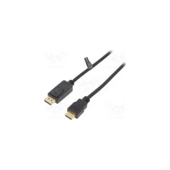 Video kabel Cable DisplayPort 1.2 DisplayPort plug,HDMI plug 2m black