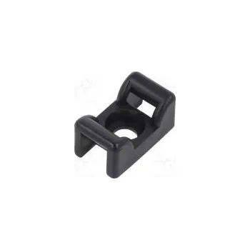 Holder screw black cable ties