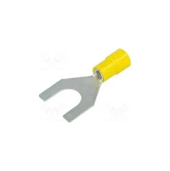 Elektrický konektor Koncovka vidličková M10 Ø 10,5mm 4÷6mm2 krimpovací na kabel