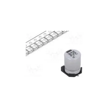 Kondenzátor Kondenzátor elektrolytický SMD 47uF 50VDC 8x8x10mm ±20%