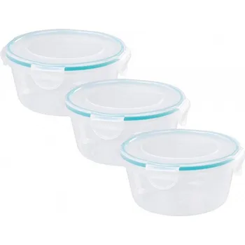 Dóza na potraviny Dóza kulatá MagicHome, Clip, sada 3 ks, 700ml, 14,5x14,5x7,5 cm Lunchbox