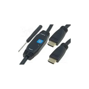 Video kabel Cable HDMI 1.3,with amplifier HDMI plug,both sides 20m black
