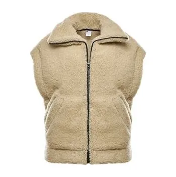 Vlnka Vlněná vesta na zip s límcem přírodní velikost oblečení L/XL