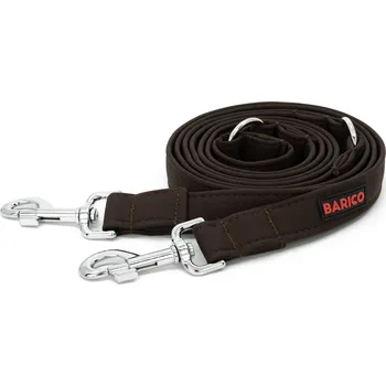 Vodítko pro psa Přepínací vodítko BARICO Dark Chocolate Typ karabiny / Šířka vodítka: Bezpečnostní / 2,5 cm