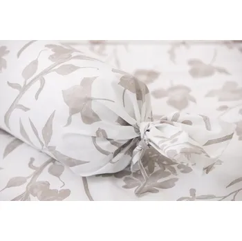 Povlak na dekorativní polštářek Podpěrová s.r.o. Povlak na váleček bavlněný FLORA světlý Velikost: Povlak na válec s krajkou BAVLNA N