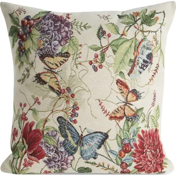 Povlak na polštářek GOBELÍNOVÝ DEKORAČNÍ POVLAK NA POLŠTÁŘ SPRING3 45X45 CM KVĚTY