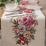 GOBELÍNOVÝ BĚHOUN NA STŮL GRIA 45X140 CM KVĚTY