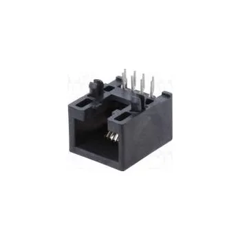 Elektrická zásuvka Zásuvka RJ45 PIN 8 Kat 5e nestíněné,nízkoprofilové zlacený