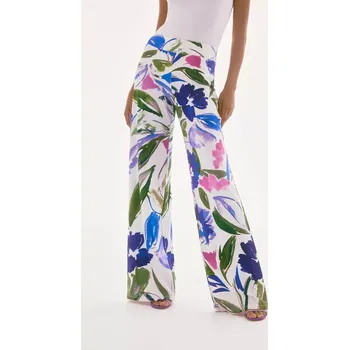 Dámské kalhoty JOSEPH RIBKOFF dámské kalhoty bílé s barevným potiskem