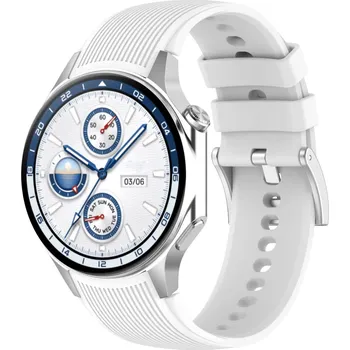 Příslušenství k chytrým hodinkám Silikonový řemínek pro Oppo Watch X a X2 a OnePlus 2, 2R a 3 - Bílý