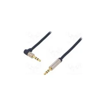 Audio kabel Kabel 0,75m Povrch zlacený tmavomodrá PVC