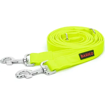 Vodítko pro psa Přepínací vodítko BARICO Neon Yellow Typ karabiny / Šířka vodítka: Bezpečnostní / 2,5 cm