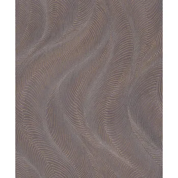 Tapeta Vliesová tapeta fialová, zlatá - vlnky 659658 / Tapety na zeď Incanto (0,53 x 10,05 m) Rasch