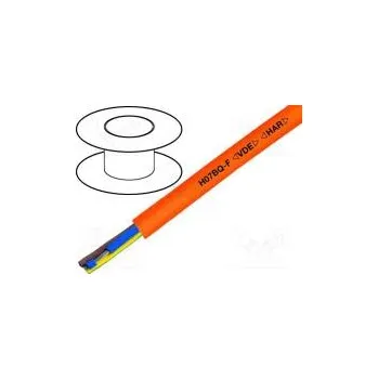 elektrický kabel HELUKABEL 22058 Vodič H07BQ-F 2x1,5mm2 nestíněný 450/700V Cu lanko oranžová