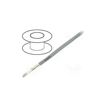 elektrický kabel HELUKABEL 49672 Vodič ovládací SUPERTRONIC®-C-PURO 18x0,25mm2 šedá lanko Cu