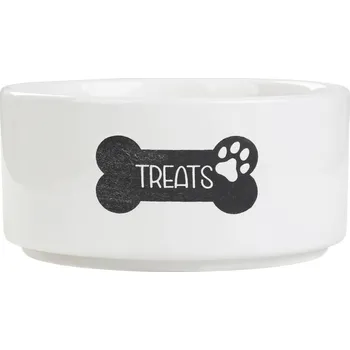 Miska pro psa Keramická miska Homla, bílá, 0 l