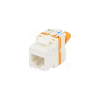 Elektrická zásuvka Zásuvka RJ45 PIN 8 Keystone Uspořádání výv 8p8c IDC