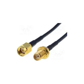 Elektrická zásuvka Kabel 50Ω 2m SMA zásuvka,SMA vidlice černá