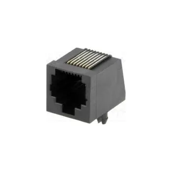 Elektrická zásuvka Zásuvka RJ45 PIN 8 Uspořádání výv 8p8c THT úhlový