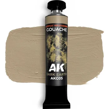 AK Interactive DARK EARTH - AK GOUACHE 20 ml.