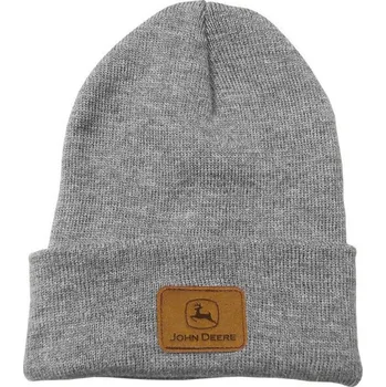 Čepice Čepice zimní pletená John Deere šedá