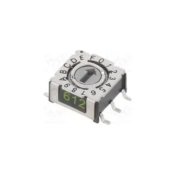 vypínač Kódový přepínač pol 16 SMD Rkont max 80mΩ Rizol.min 100MΩ