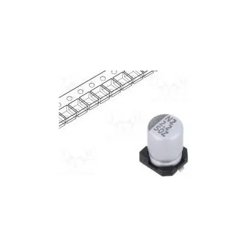 Kondenzátor Kondenzátor elektrolytický SMD 2,2uF 50VDC Ø4x5,7mm ±20%