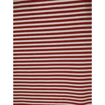 Bavlněná česká látka šíře 150cm - proužek 5mm - bordó (50cm)