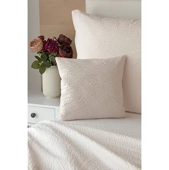 Povlak na polštářek Matějovský Povláček jednobarevný 40/40 cm- krep barva: pudrová