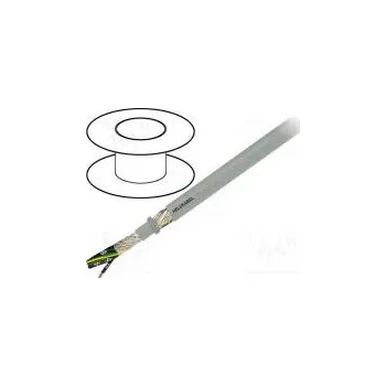 elektrický kabel HELUKABEL 15965 Vodič ovládací JZ-HF-CY 7G1mm2 šedá lanko Cu -40÷80°C PVC