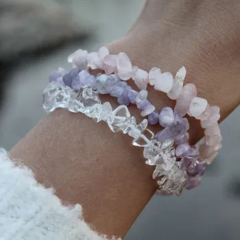 Náramek Prosperk Náramky z minerálů - Objetí sebelásky - růženín, ametyst, křišťál S4063