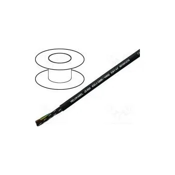 elektrický kabel HELUKABEL 10664 Vodič JZ-600 7G1,5mm2 nestíněný 0,6/1kV Cu lanko černá
